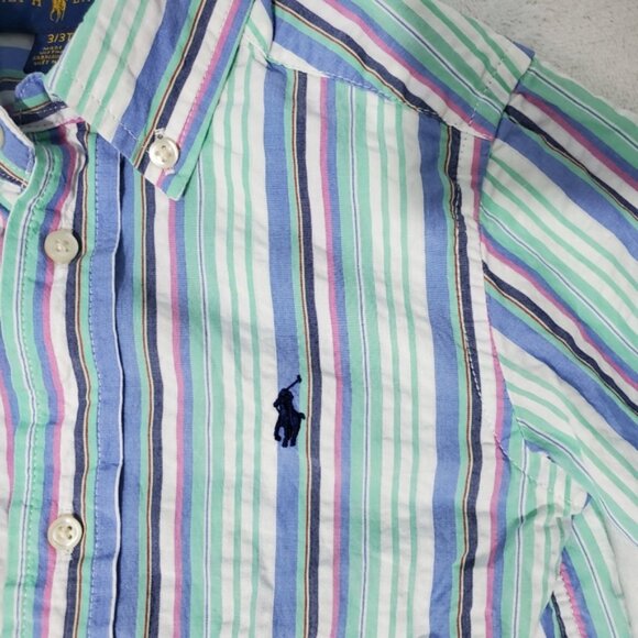Ralph Lauren set of 2 boys long sleeve button down shirts sz 3T - Picture 11 of 15